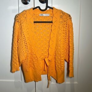 ZARA Orange Knit
